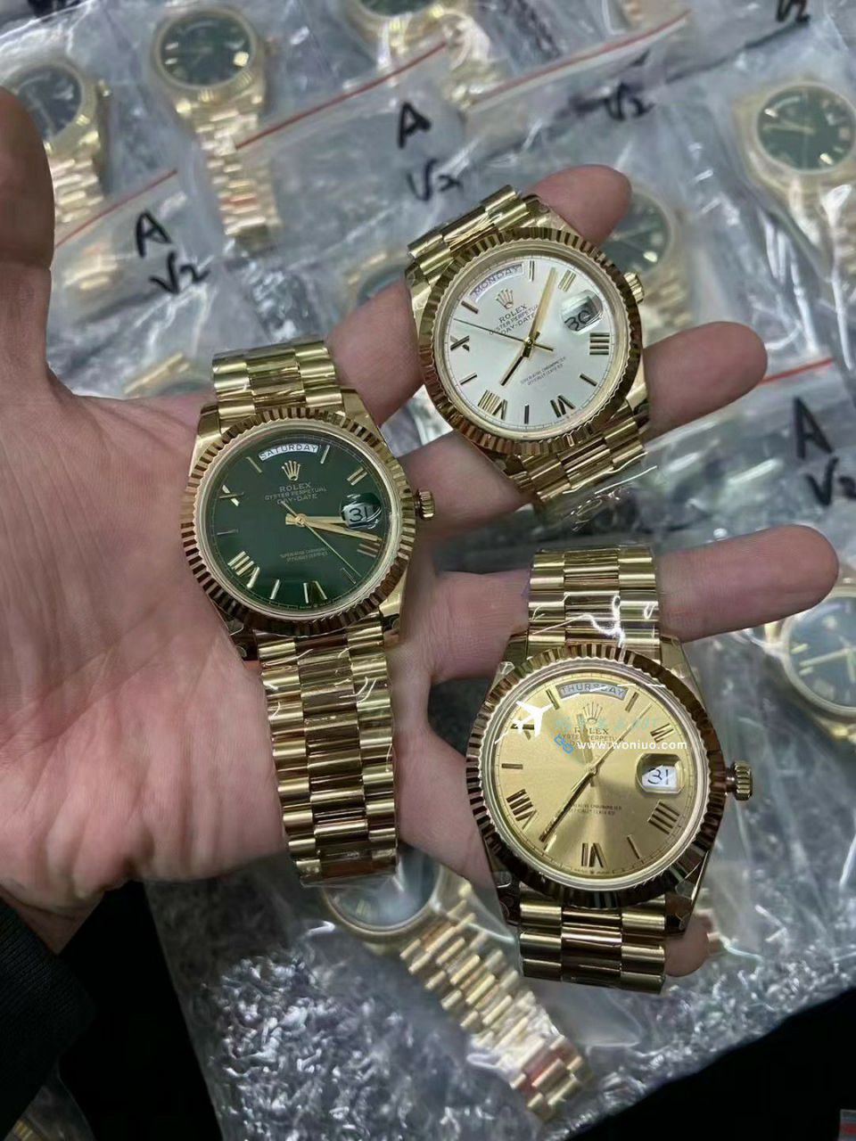 GMV3 Rolex  Adding weight DD Day-Date 型177g top  Replica Copy m228238-0061，m228235-0003 wrist watches  / R862