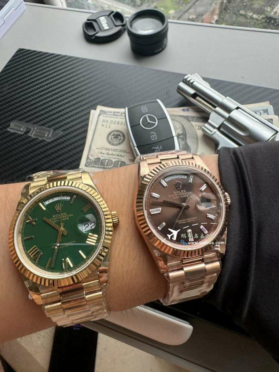 GM Rolex  Day-Date 型系列m228239-0055 wrist watches V3 Adding weight DD陨石盘 top  Replica Watches  / R963