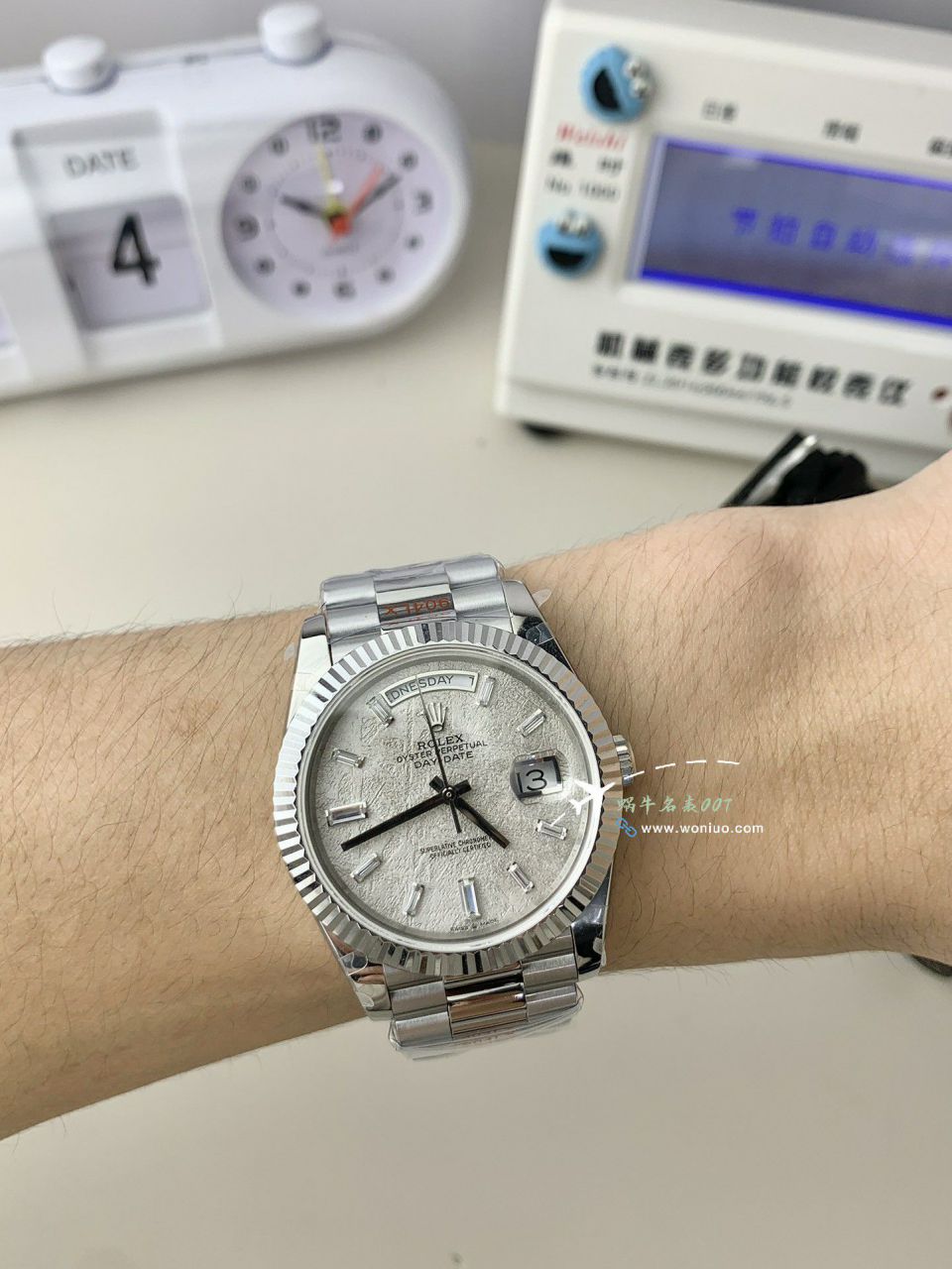 GM Rolex  Day-Date 型系列m228239-0055 wrist watches V3 Adding weight DD陨石盘 top  Replica Watches  / R963