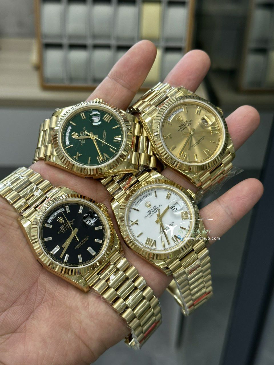 GM Rolex  Day-Date 型系列m228239-0055 wrist watches V3 Adding weight DD陨石盘 top  Replica Watches  / R963