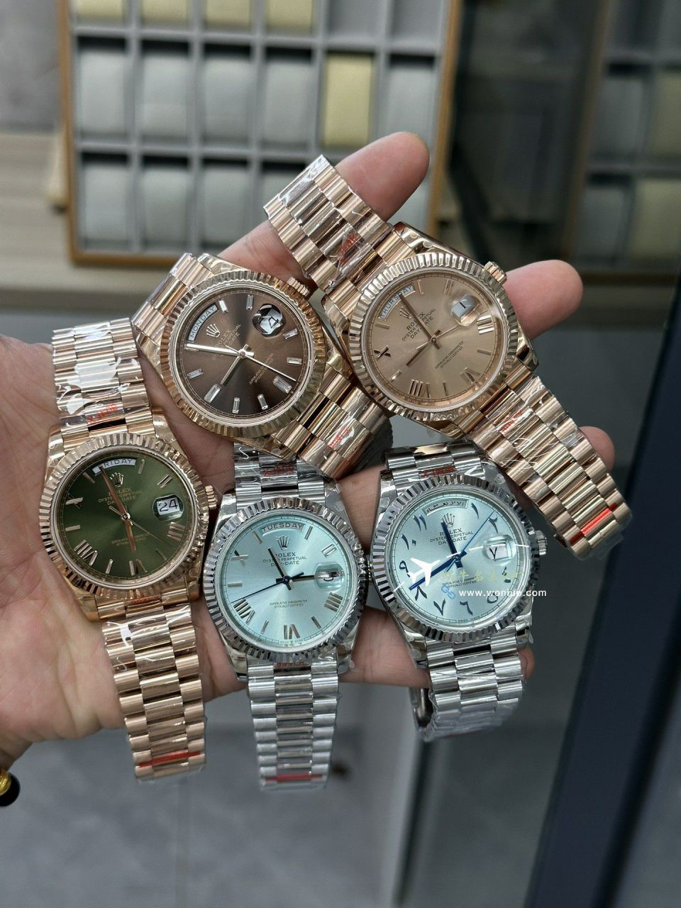 GM Rolex  Day-Date 型系列m228239-0055 wrist watches V3 Adding weight DD陨石盘 top  Replica Watches  / R963