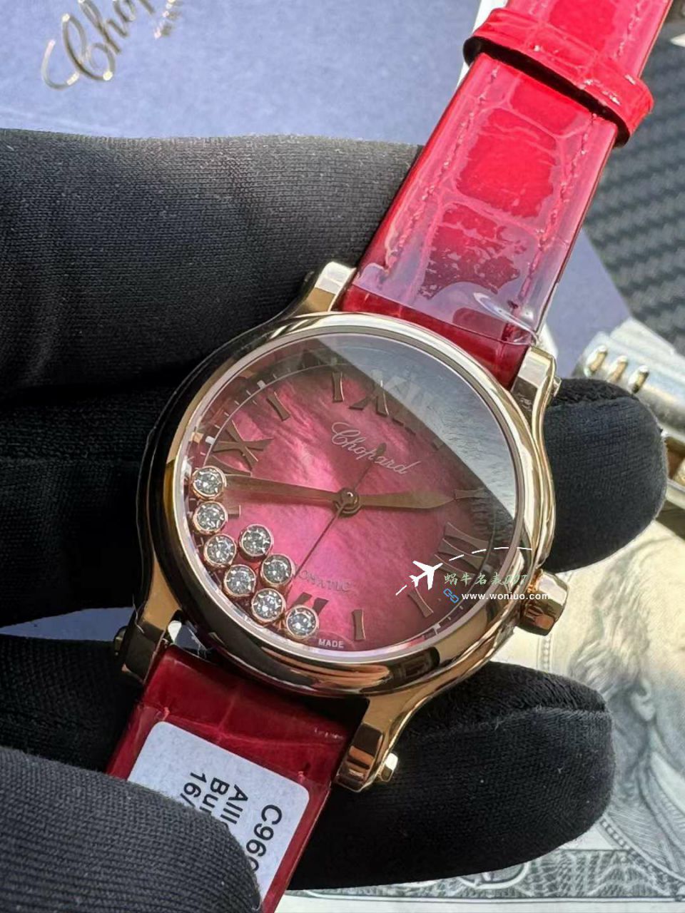 YF Chopard  top  Replica Copy 女表HAPPY SPORT红色贝母系列275378-5005 wrist watches  / XB088