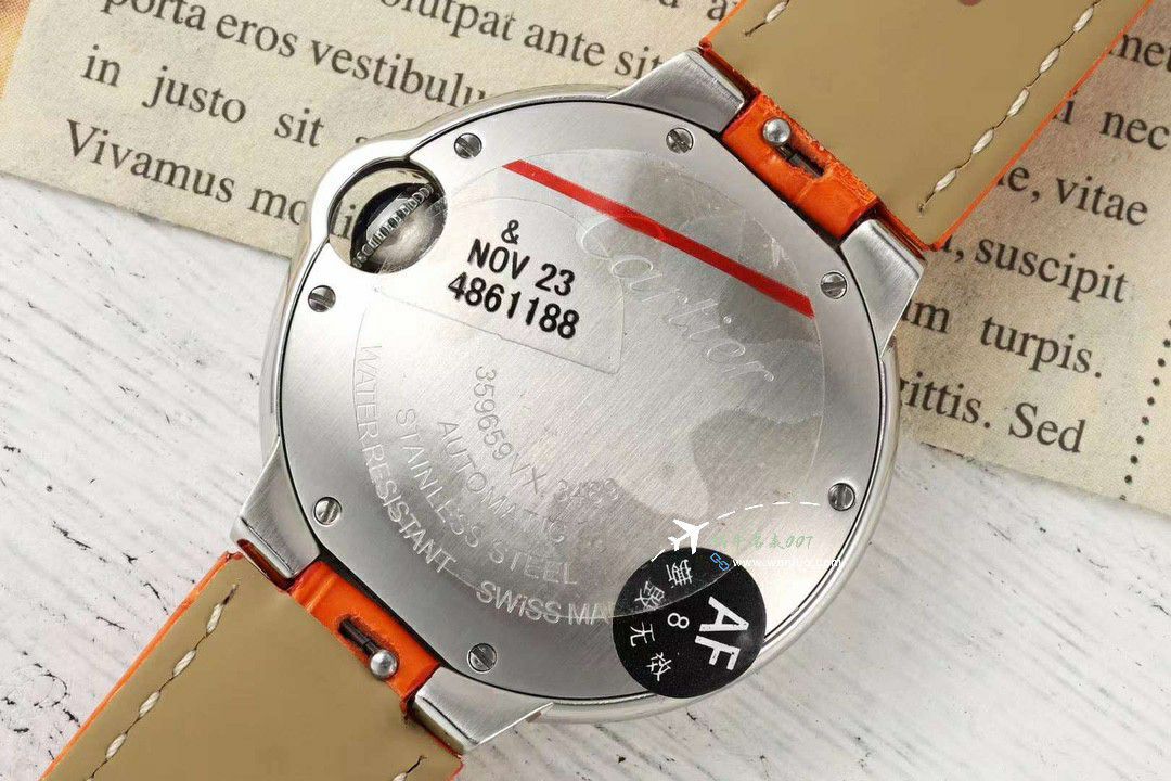 AF蜕变归来 Cartier  33mm蓝气球系列 wrist watches  / K351