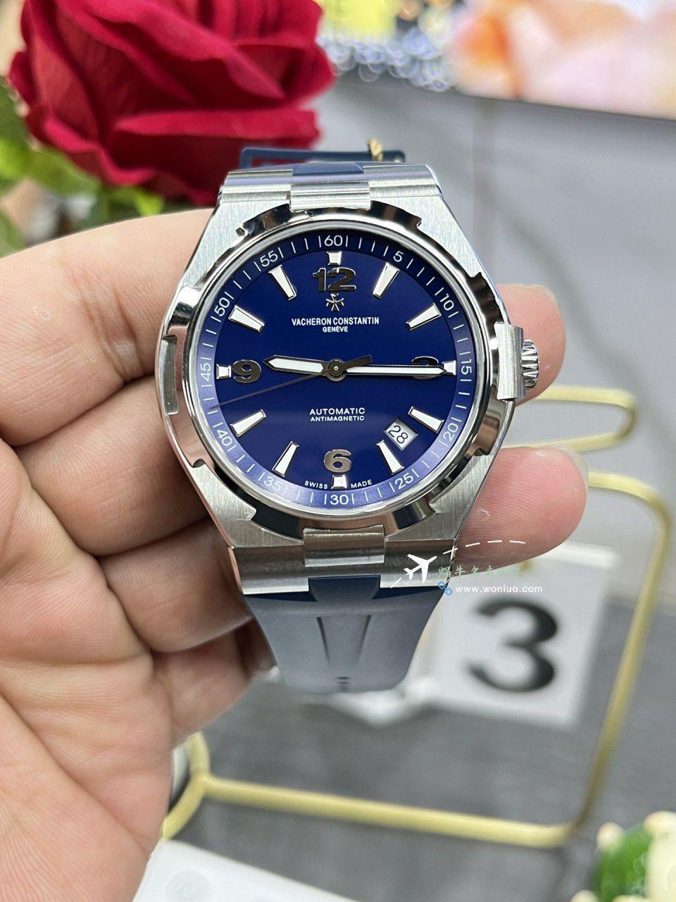 PPF Vacheron Constantin   Overseas 系列 top  Replica Copy  Watches 蓝面胶带P47040/000A-9008 / JS270