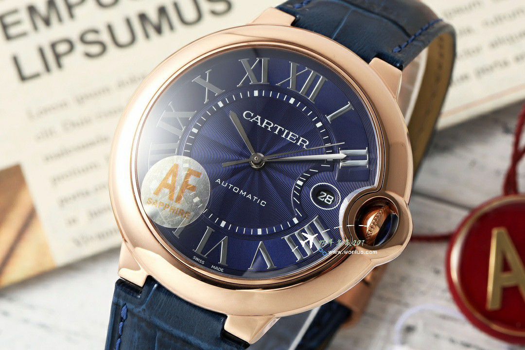 AF Cartier  蓝气球42毫米男装 top  Replica Copy  Watches W6920042 wrist watches  / K355