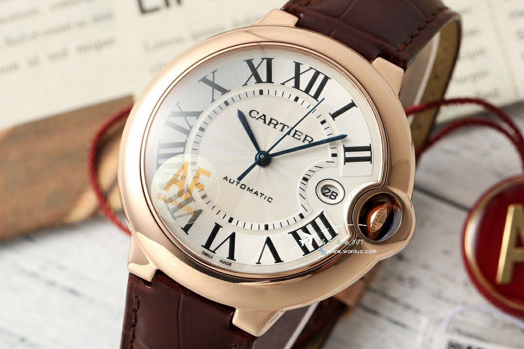 AF Cartier  蓝气球男款42毫米 Best 的 Replica Copy  Watches WGBB0030 wrist watches  / K356