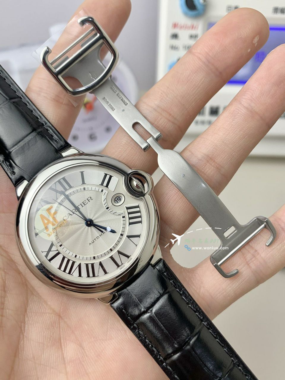 AF Cartier   Replica Copy 42MM男款蓝气球系列WSBB0027 wrist watches  / K358