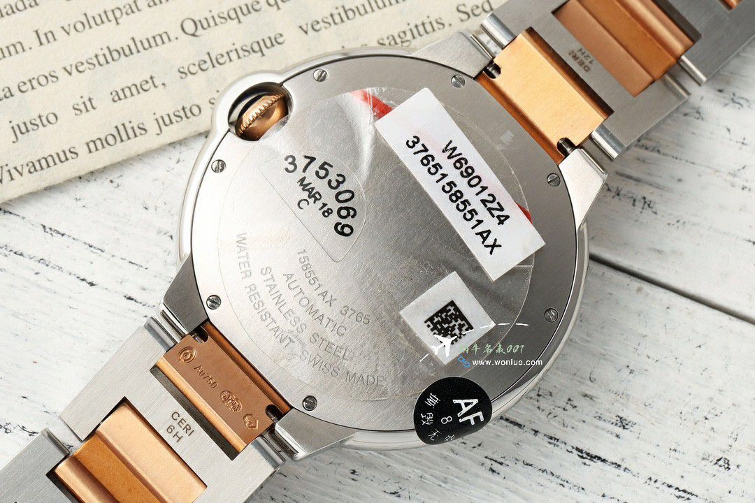 AF Factory  Best  Replica Copy  Cartier  蓝气球42毫米男款系列W2BB0031 wrist watches  / K360