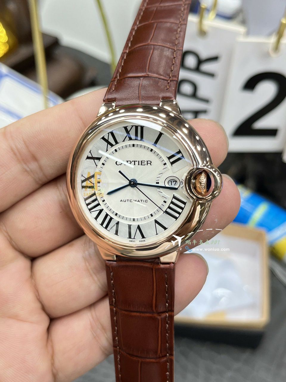 AF Cartier   Replica Copy 42MM男款蓝气球系列WSBB0027 wrist watches  / K358