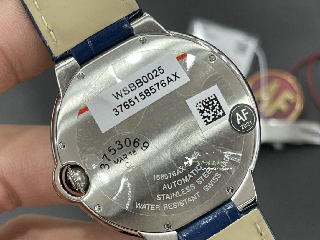 AF Factory  Cartier  蓝气球男装42MM系列 Replica Copy W6920095 wrist watches  / K365