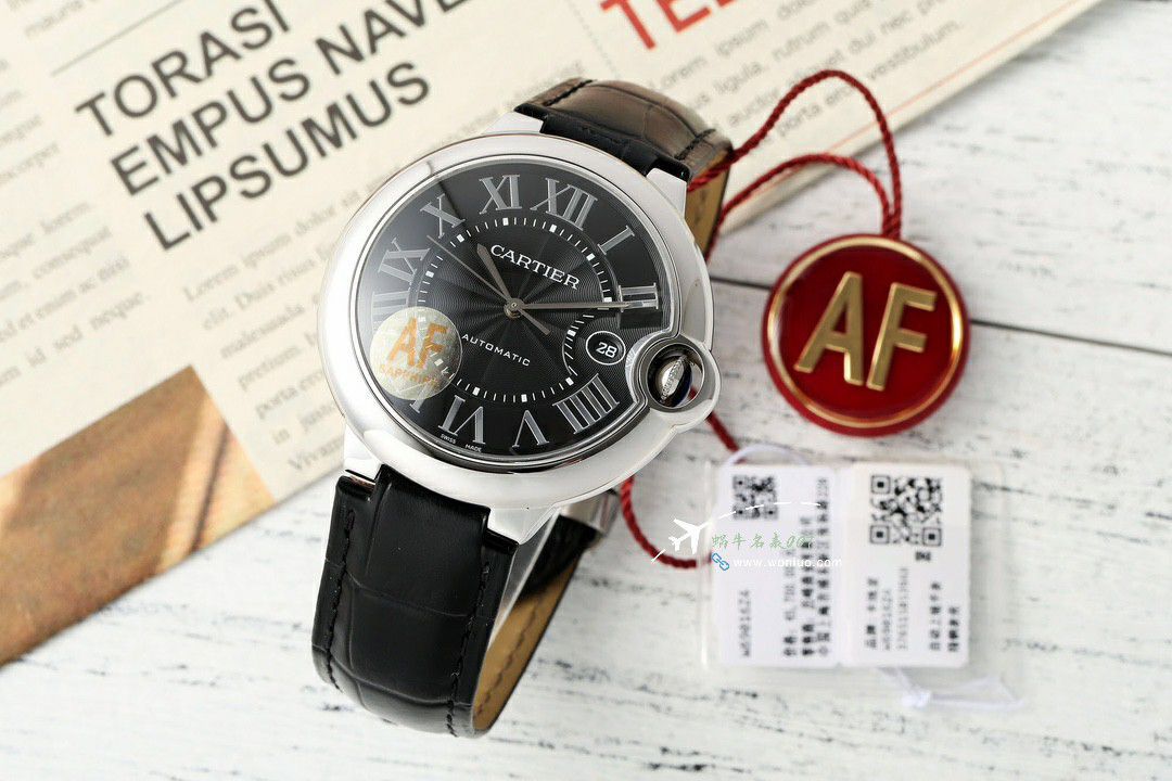 AF Cartier  蓝气球男款42毫米 Replica Copy WE9009Z3 wrist watches  / K363