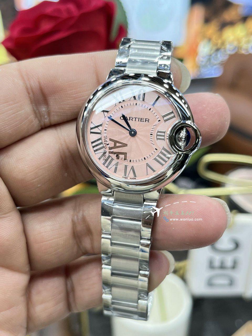AF Replica Copy  Cartier  蓝气球33毫米女表W4BB0022 wrist watches  / K369
