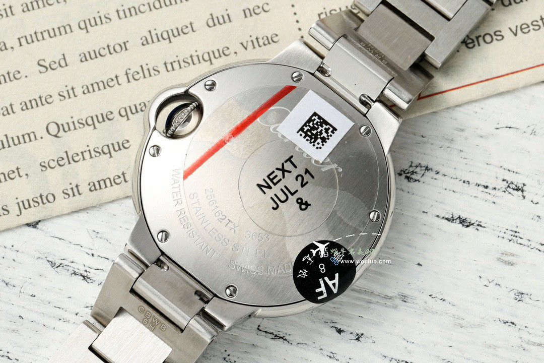AF Cartier  蓝气球33MM石英 Replica Copy 女士 Watches 系列WSBB0047 wrist watches  / K367