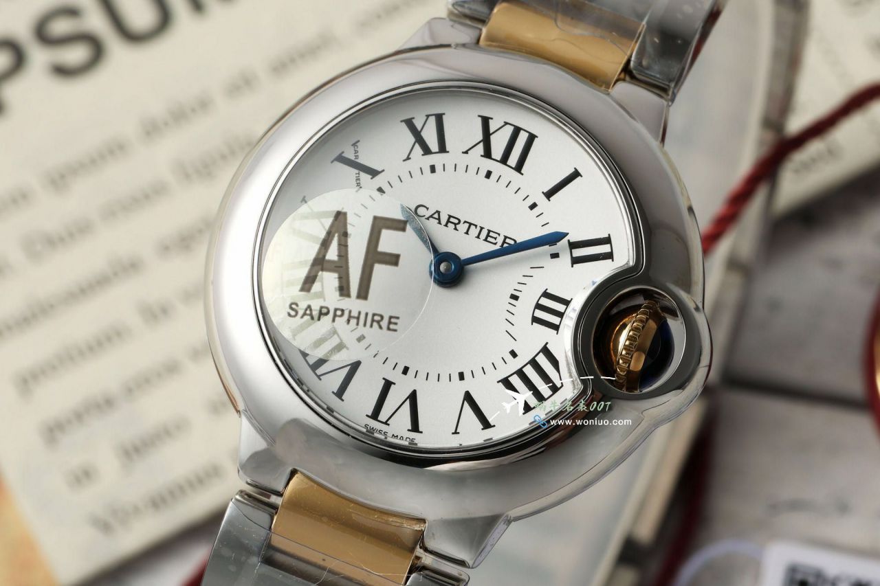 AF Cartier  蓝气球女装28毫米 top  Replica Copy  Watches W4BB0015，W4BB0029 wrist watches  / K370