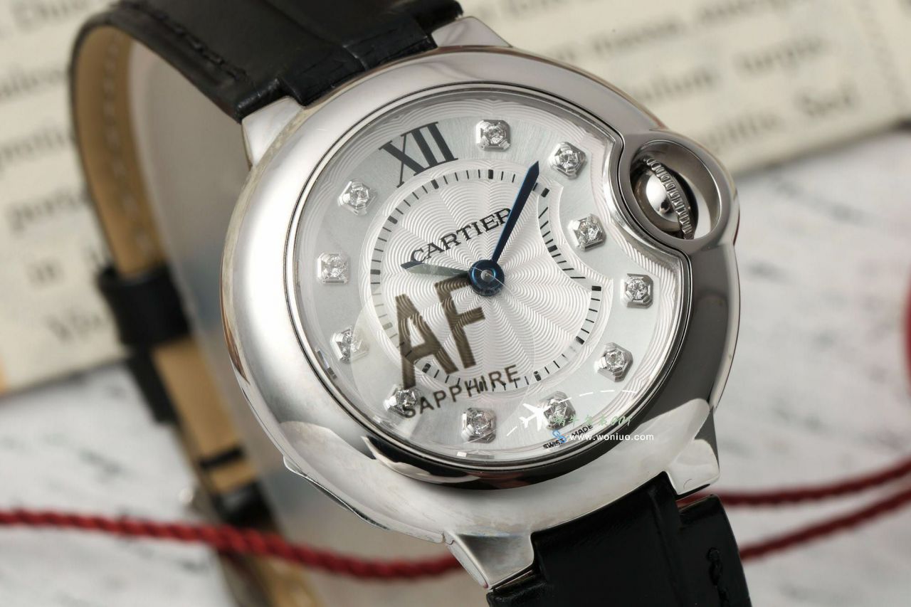 AF Cartier  蓝气球女装28毫米 top  Replica Copy  Watches W4BB0015，W4BB0029 wrist watches  / K370
