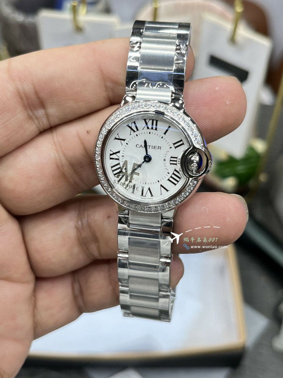 AF High quality  Replica Copy 女表 Cartier  蓝气球28毫米系列W6920038 Watches  / K372