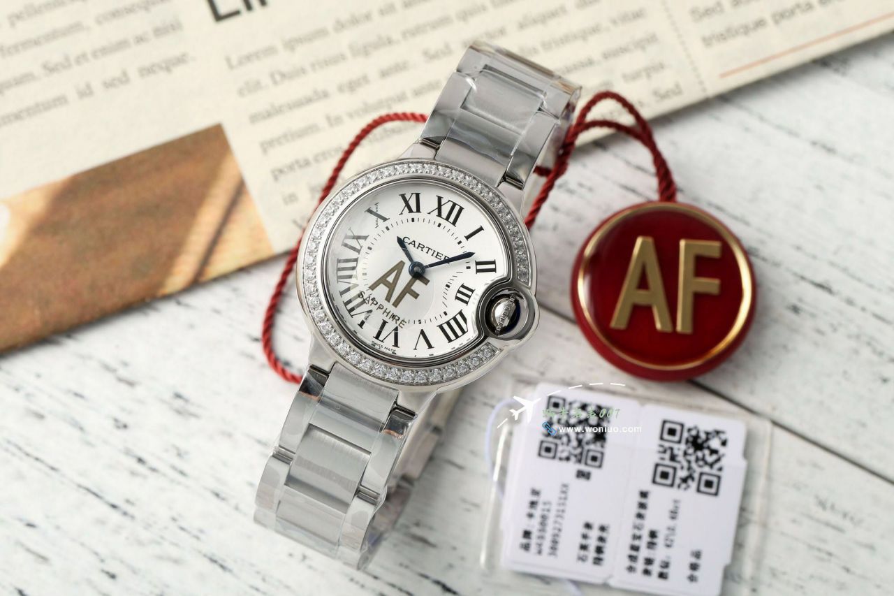 AF Cartier  蓝气球28毫米女士 Watches  Replica Copy 系列W69007Z3 wrist watches  / K373