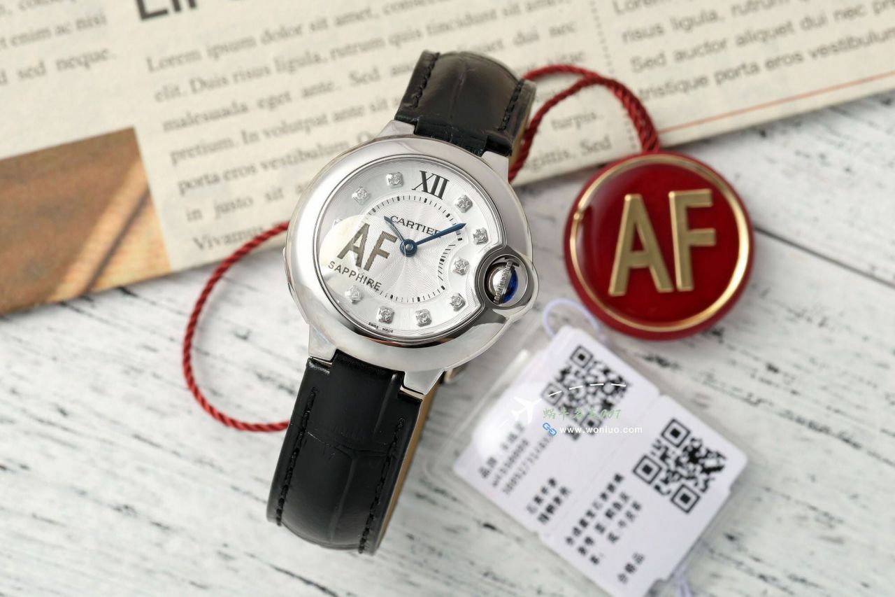 AF Cartier  蓝气球28毫米女士 Watches  Replica Copy 系列W69007Z3 wrist watches  / K373