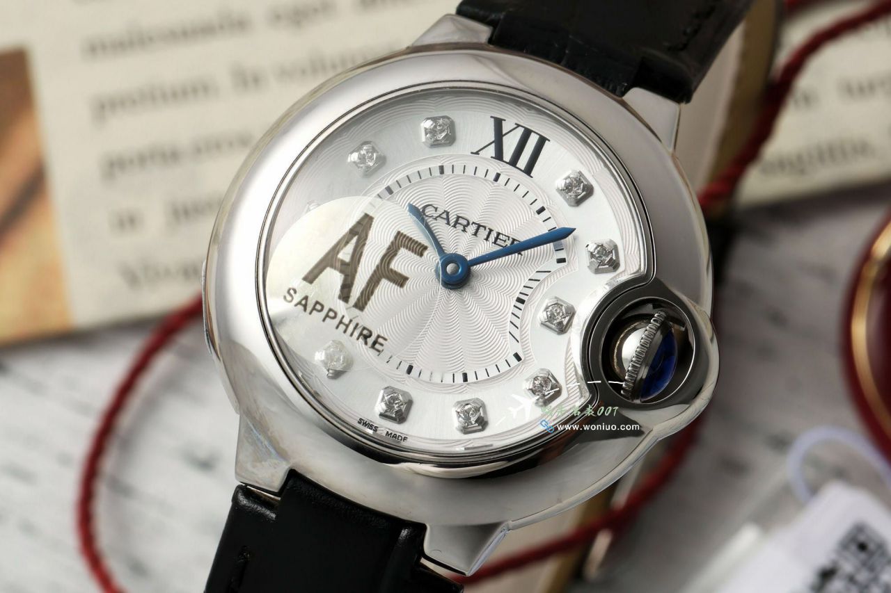 AF Cartier  蓝气球28毫米女士 Watches  Replica Copy 系列W69007Z3 wrist watches  / K373