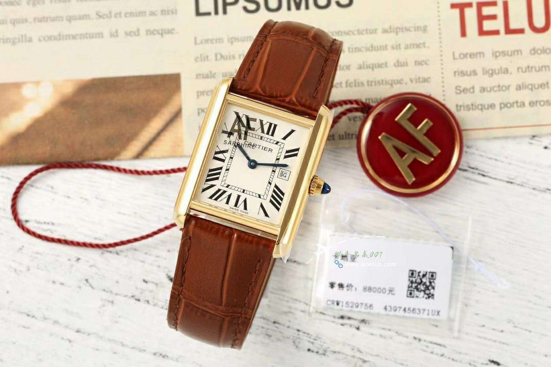 AF Factory  Cartier   top  Replica Copy 坦克 Watches 集合W5200028，WSTA0052，WGTA0062 / K375