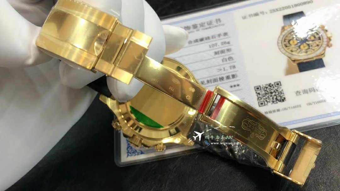  TOP  copy customized  Rolex  Cosmograph Daytona 黄金虎 Ditongna  Replica Copy  Watches 116588 TBR wrist watches  / R880