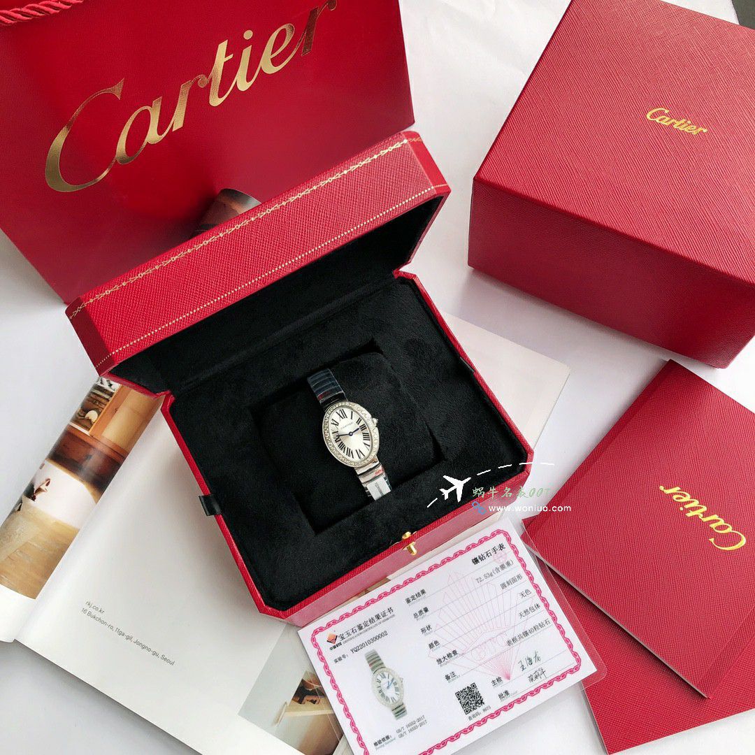  TOP  copy customized 真钻 Cartier  浴缸系列 top  Replica Copy WB520006，WB520002女士 wrist watches  / K376
