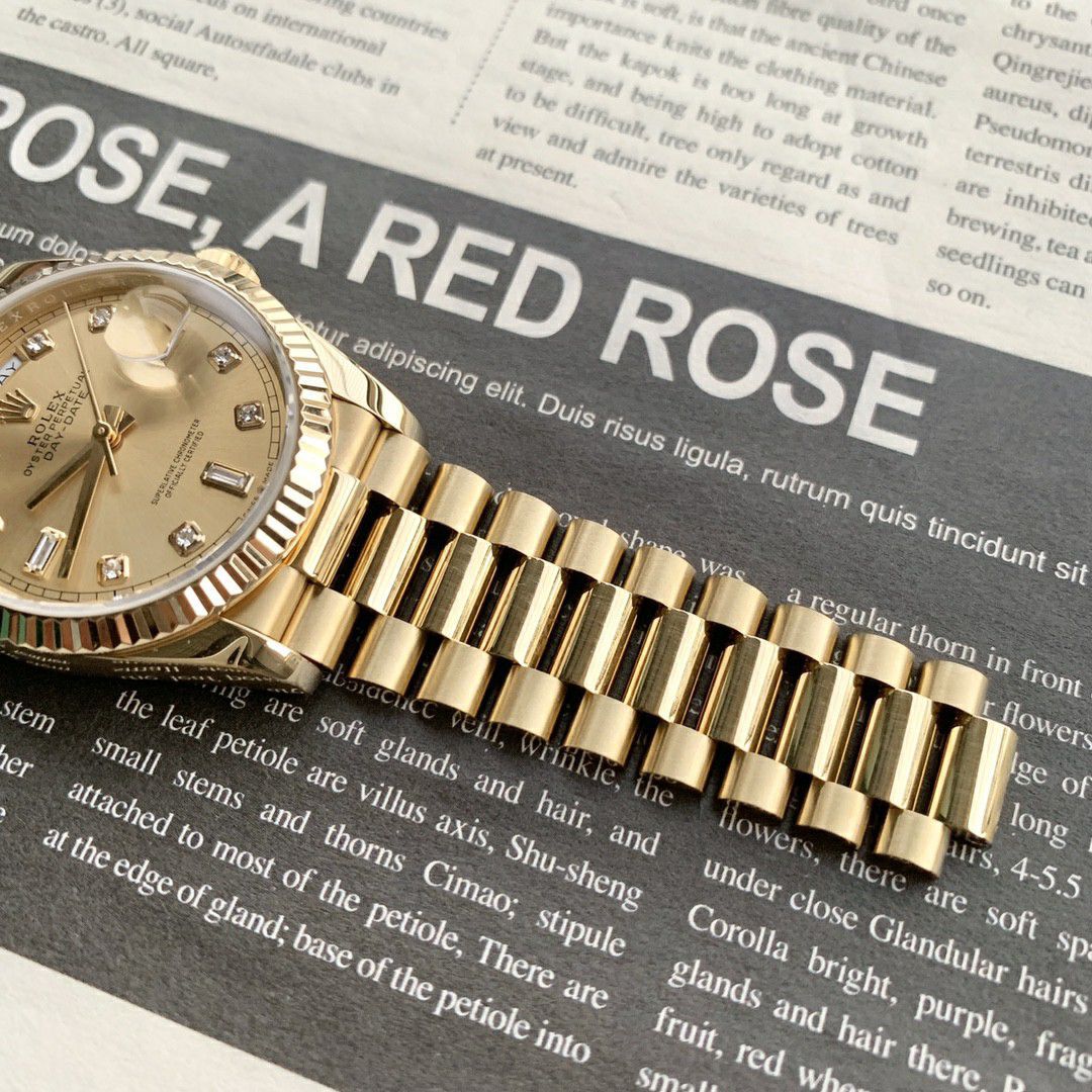 Rolex  Day-Date 型烟熏渐变绿 High quality   Replica Watches m128238-0069 wrist watches  / R888