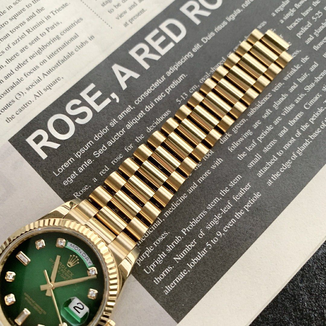  Rolex  Day-Date 型烟熏渐变绿 High quality   Replica Watches m128238-0069 wrist watches  / R888
