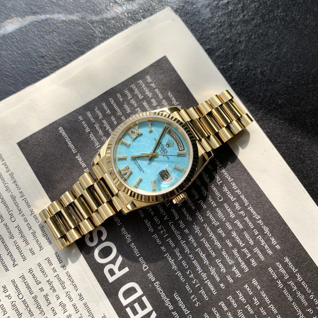  Rolex  Day-Date 型蓝松石 Perfect  Replica Copy  Watches m128238-0071 wrist watches  / R889