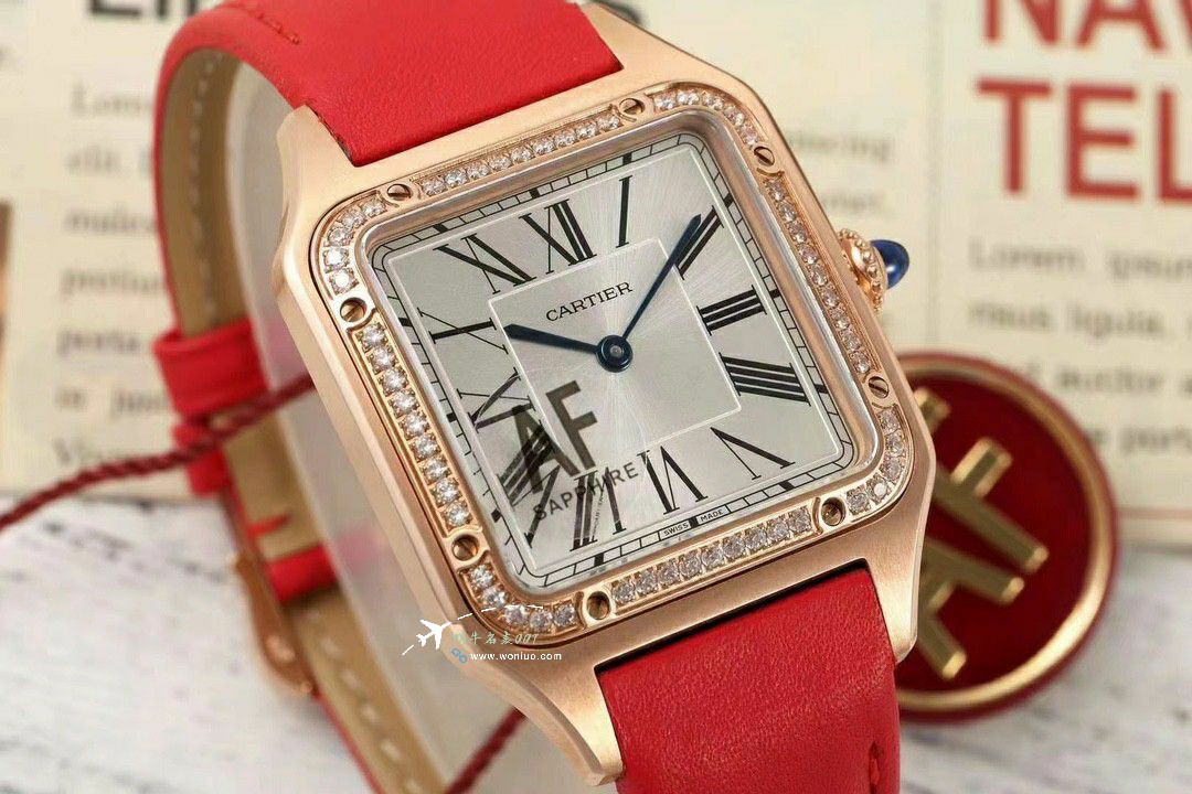 AF Cartier   Santos 大号中号集合WJSA0016，WJSA0017，WJSA0019 top  Replica Copy  Watches  / K377