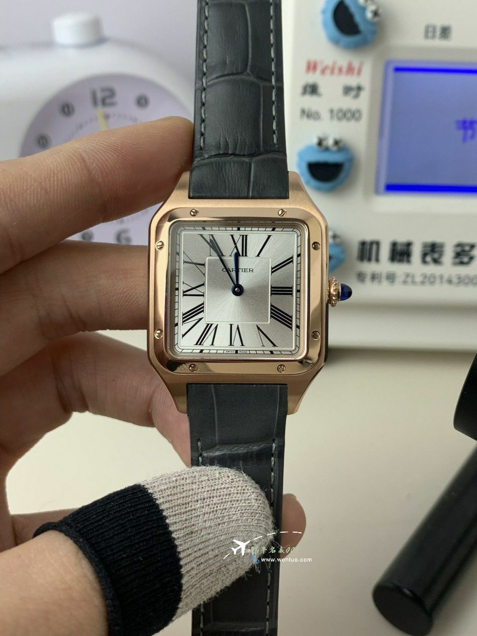 AF Cartier   Santos 大号中号集合WJSA0016，WJSA0017，WJSA0019 top  Replica Copy  Watches  / K377