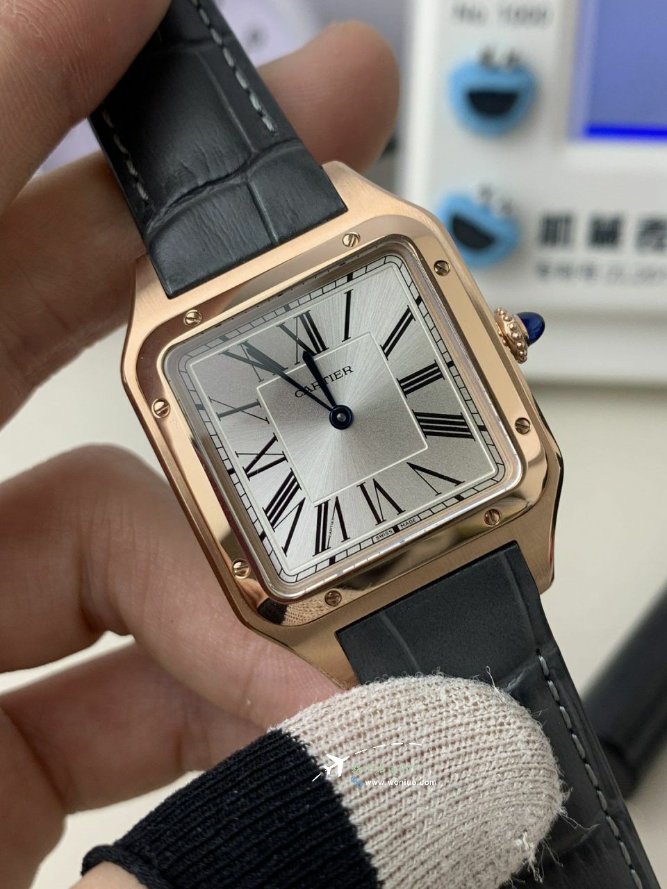AF Cartier   Santos 大号中号集合WJSA0016，WJSA0017，WJSA0019 top  Replica Copy  Watches  / K377