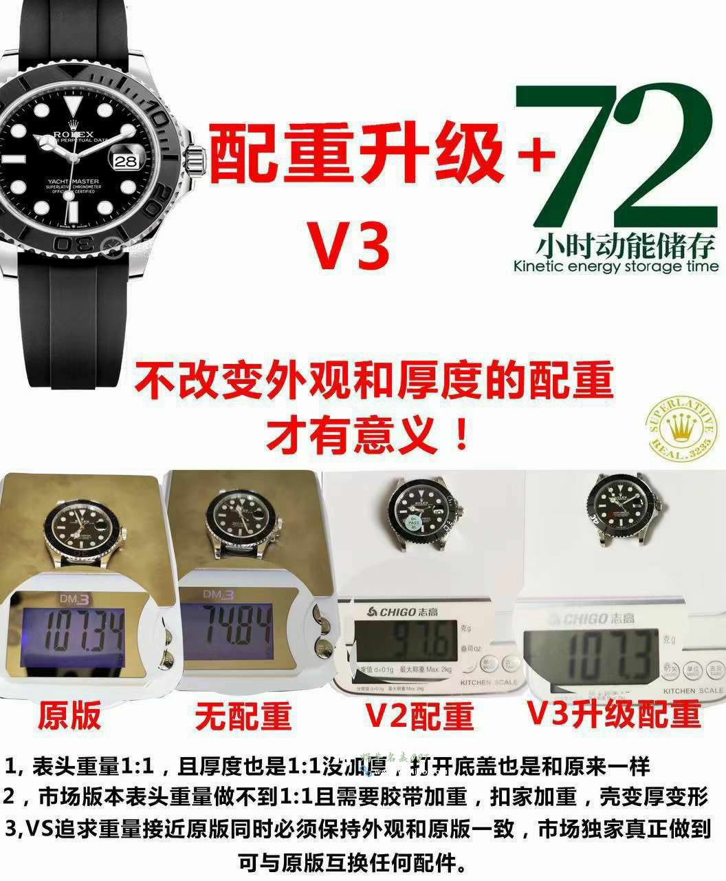 VS Factory V3版本最新 Adding weight  Rolex 42 Yacht-Master m226659-0002 Best  Replica Copy  Watches  / R890