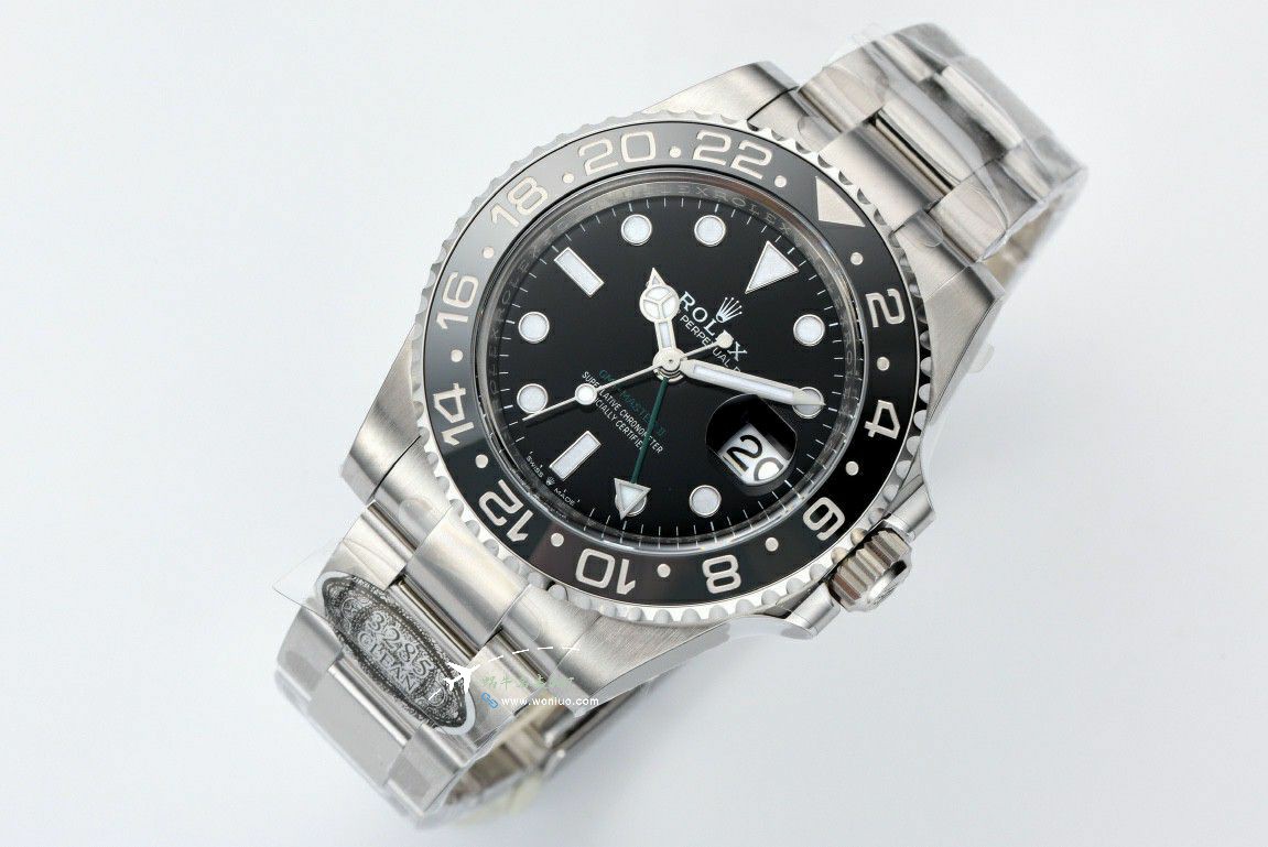  Rolex  GMT MASTER m126710grnr-0003黑灰皮蛋圈 clean Factory 真品对比 top  Replica Copy  Watches  / R893