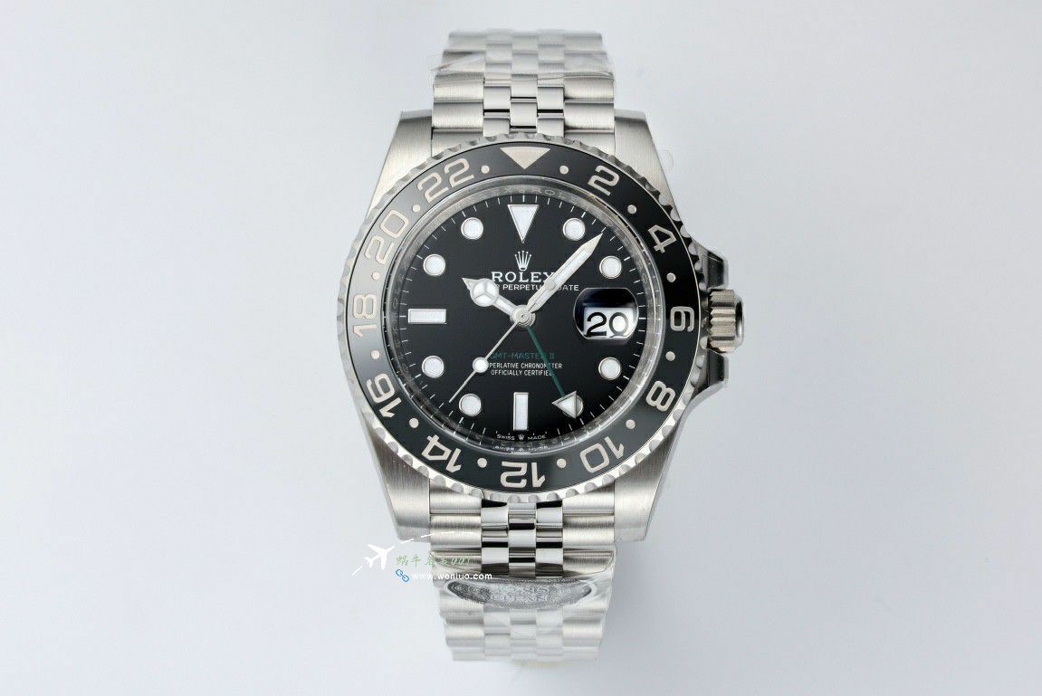  Rolex  GMT MASTER m126710grnr-0003黑灰皮蛋圈 clean Factory 真品对比 top  Replica Copy  Watches  / R893