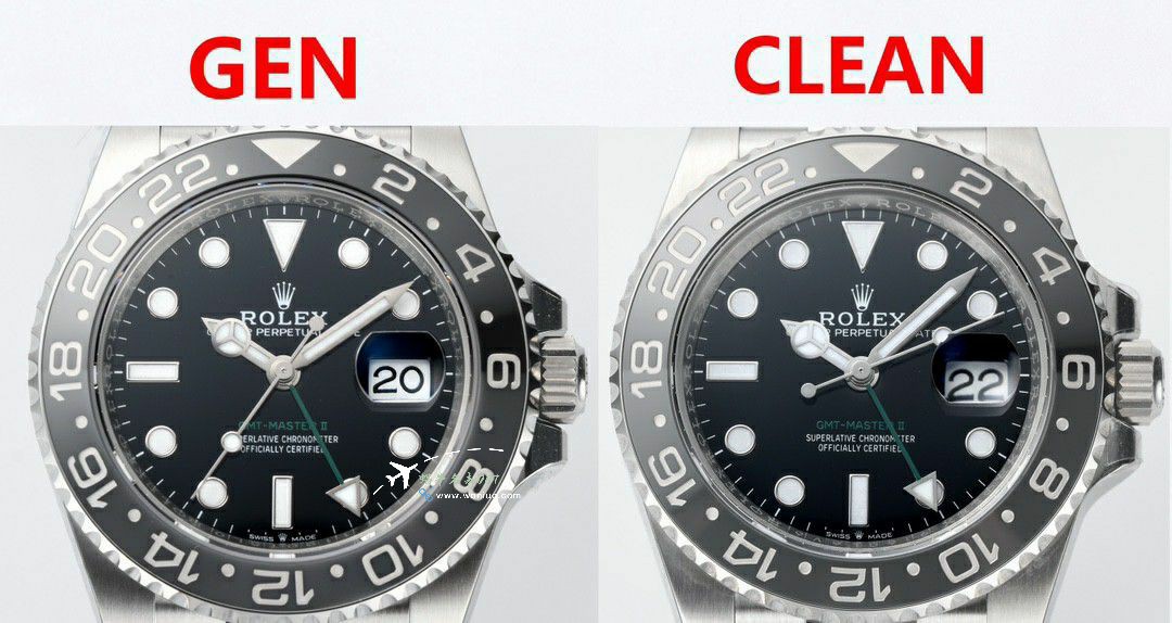  Rolex  GMT MASTER m126710grnr-0003黑灰皮蛋圈 clean Factory 真品对比 top  Replica Copy  Watches  / R893