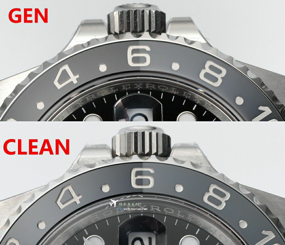  Rolex  GMT MASTER m126710grnr-0003黑灰皮蛋圈 clean Factory 真品对比 top  Replica Copy  Watches  / R893