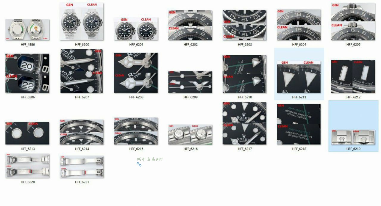  Rolex  GMT MASTER m126710grnr-0003黑灰皮蛋圈 clean Factory 真品对比 top  Replica Copy  Watches  / R893