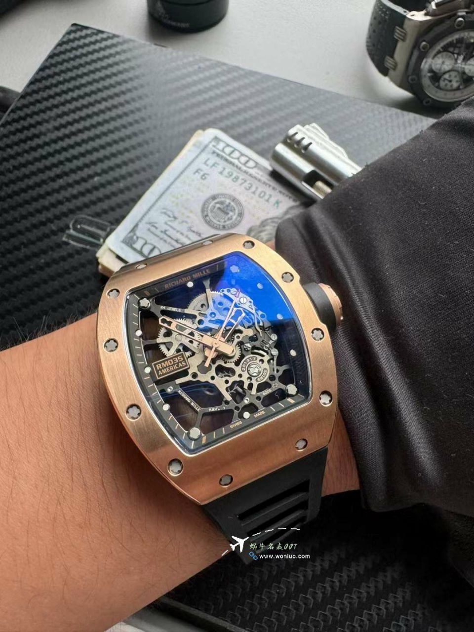 Sonic RICHARD MILLE RM035大金牛 Americas美国限量版 High quality  Replica Copy  Watches  / sonicrm035A
