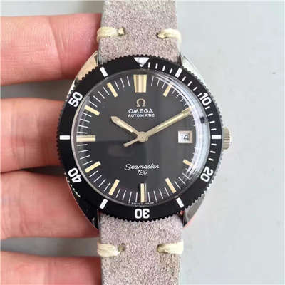  【台湾 Factory  Perfect  Copy  Watches 】OMEGAOMEGA Seamaster 复古系列120黑盘 wrist watches 